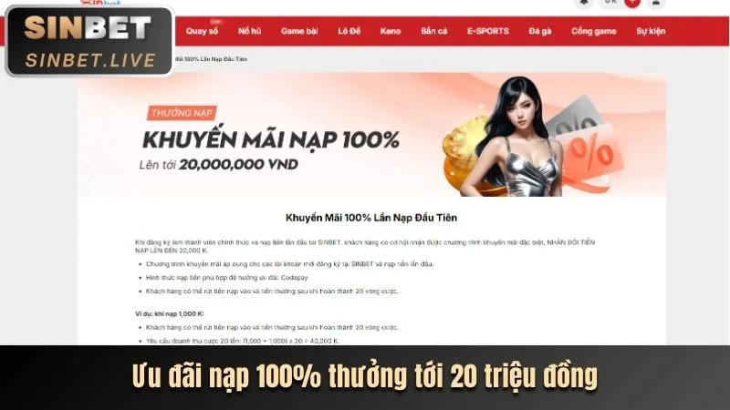 Thưởng nạp tiền hàng ngày Jun88